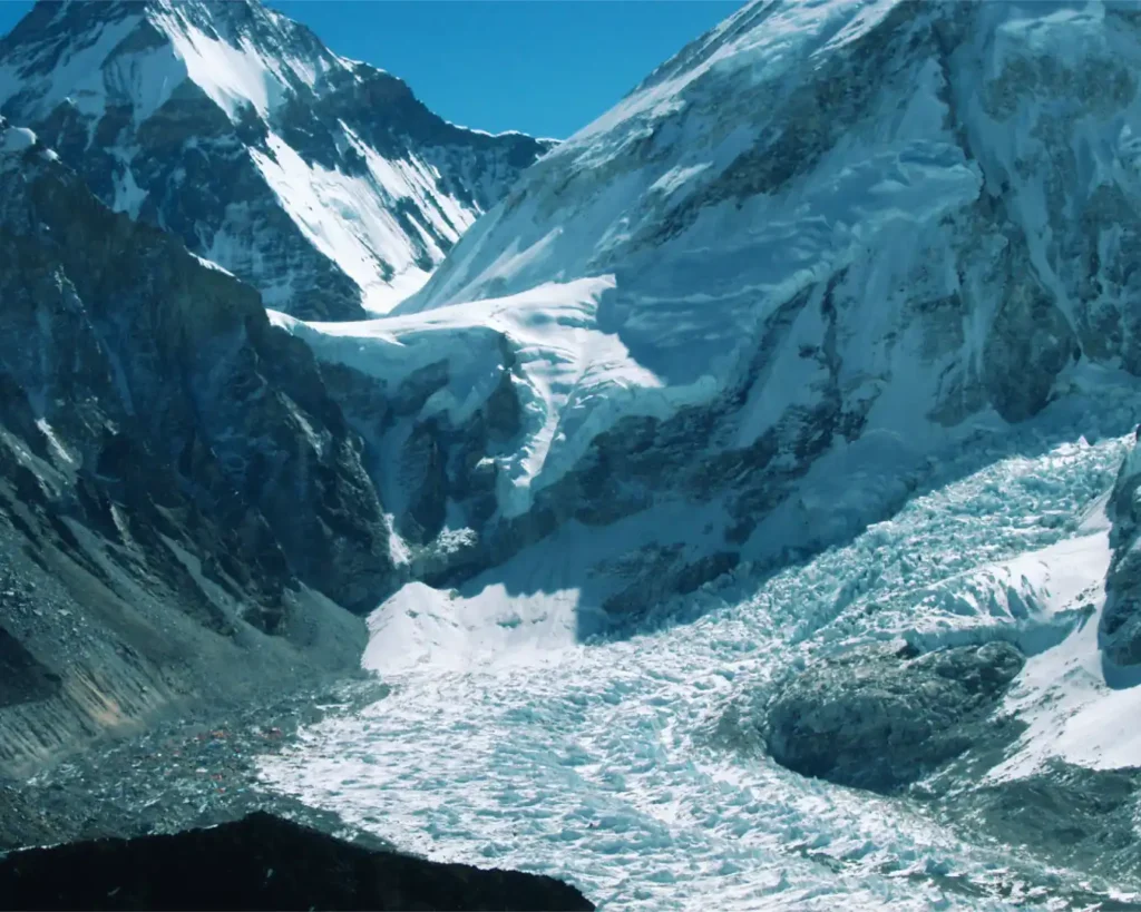 Lho La-Pass und Khumbu Gletscher