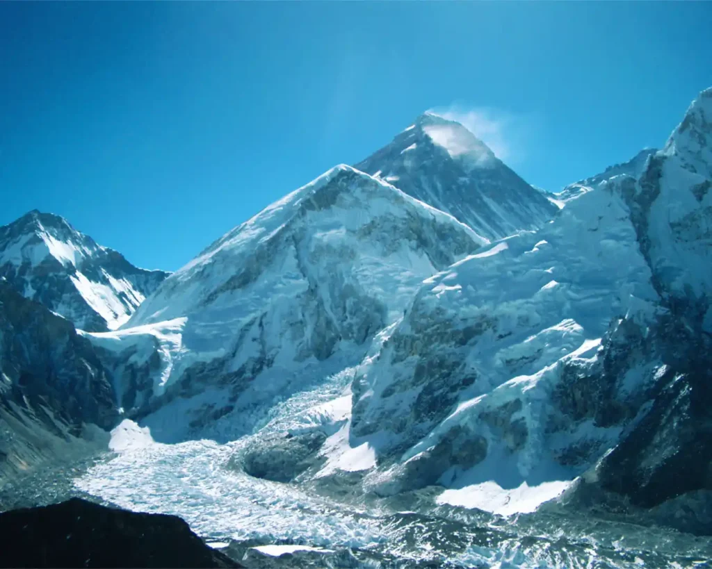 Everest mit Khumbu Gletscher