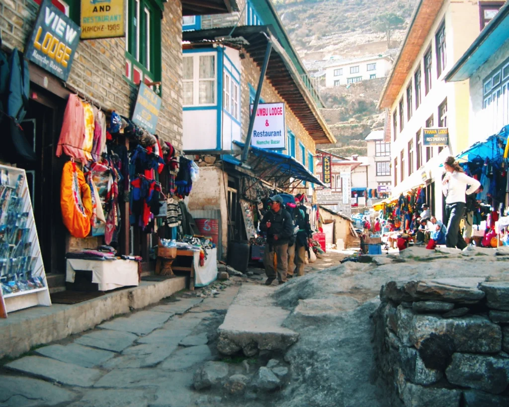 Straße in Namche Bazar